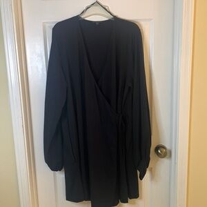 COS Black Wrap Dress